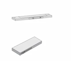 Kleiderschränke|Türdämpfer 2-er Set Rauch