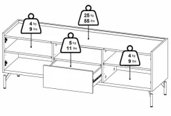 New TV-Lowboard Bergen Wohnwände & Tv-Lowboards|Kommoden