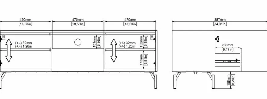 New TV-Lowboard Bergen Wohnwände & Tv-Lowboards|Kommoden