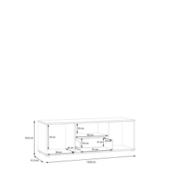 FORTE TV-Lowboard Ganymede