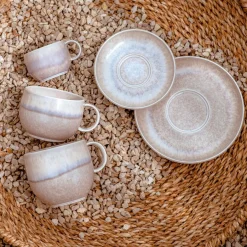 Untertasse Perlemor Sand Ø 16,1 cm Geschirr