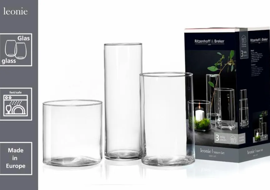 New Vase Leonie 3tlg. Vasen|Vasen