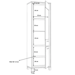FORTE Vitrine Farida