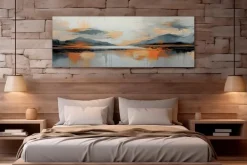 EUROART Wandbild 50 x 140 cm Abstract Landscape II