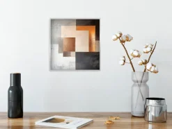 Best Wandbild 30 x 30 cm Abstract Squares I Bilder Mit Rahmen