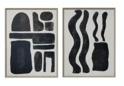 Discount Wandbild 31 x 41 cm Abstrakt 2tlg. Bilder Mit Rahmen