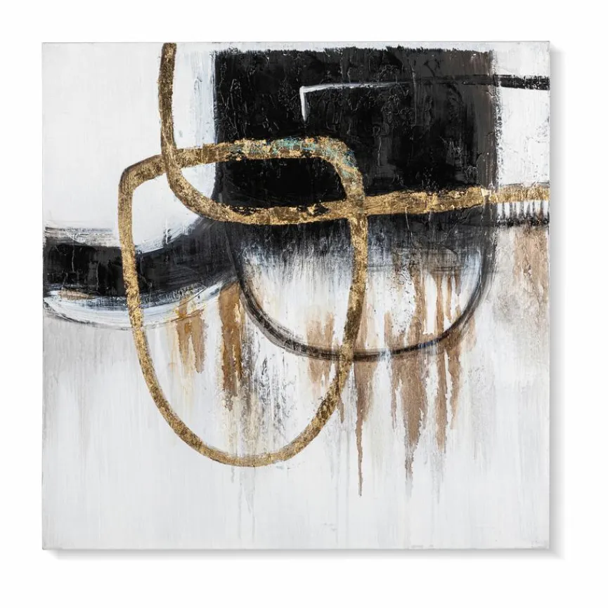 Wandbild 60 x 60 cm Abtrakt Schwarz - I Bilder Ohne Rahmen|Bilder Nach Themen