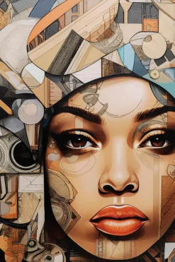 Clearance Wandbild 120 x 120 cm Art Geo Women 56579 Bilder Ohne Rahmen|Bilder Nach Themen