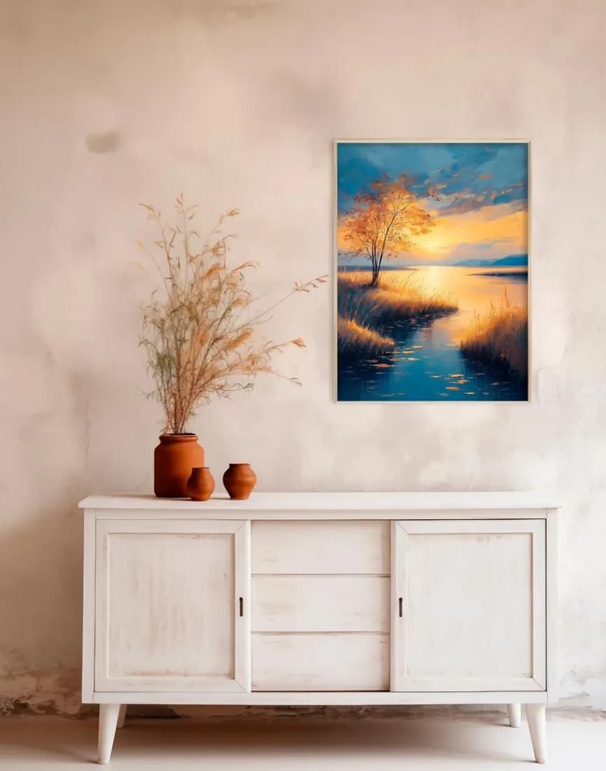 Online Wandbild 60 x 80 cm Atmospheric Landscape II Bilder Mit Rahmen