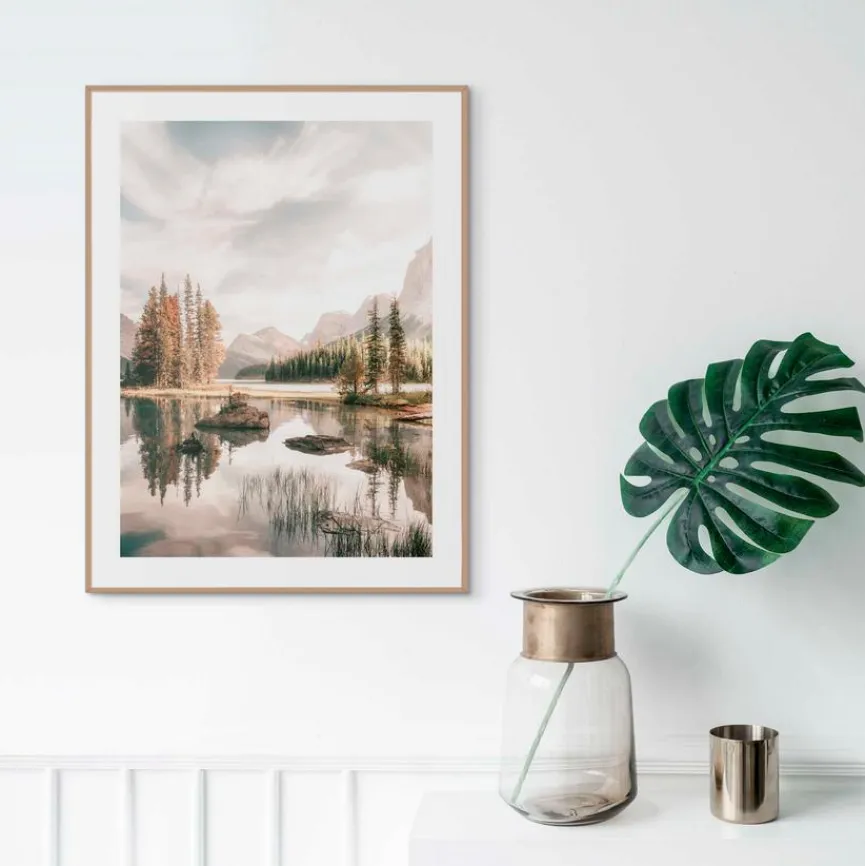 Reinders Bilder Mit Rahmen|Bilder Nach Themen|Wandbild 30 x 40 cm Bergsee