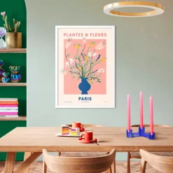 Reinders Bilder Mit Rahmen|Wandbild 50 x 70 cm Blue Vase