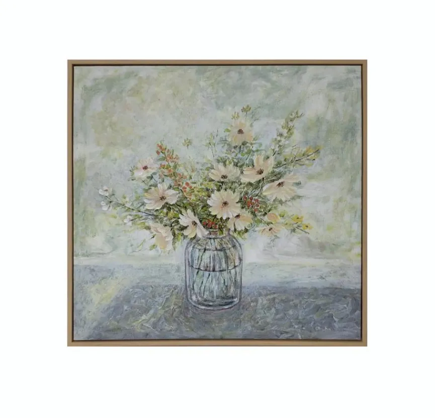 Wandbild 52,1 x 52,1 cm Blumenvase