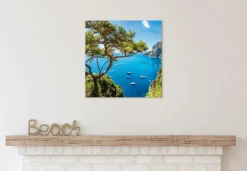 EUROART Bilder Ohne Rahmen|Wandbild 55 x 55 cm Capri III