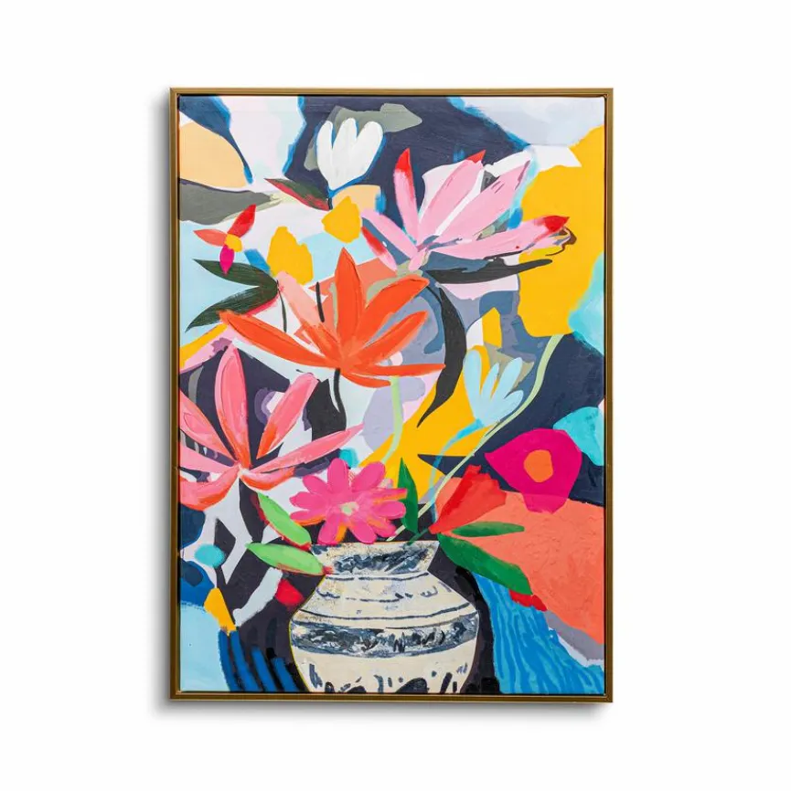 Bilder Mit Rahmen|Wandbild 52,1 x 72,1 cm Colorful Flower