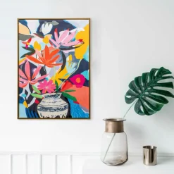 Bilder Mit Rahmen|Wandbild 52,1 x 72,1 cm Colorful Flower