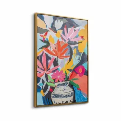 Bilder Mit Rahmen|Wandbild 52,1 x 72,1 cm Colorful Flower