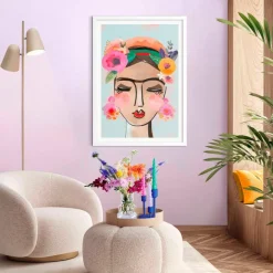 Reinders Bilder Mit Rahmen|Wandbild 50 x 70 cm Colourful Face