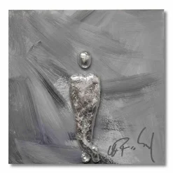 Wandbild 30 x 30 cm Einsamer Mann