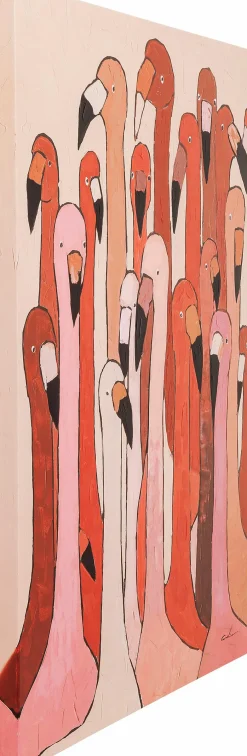 KARE DESIGN Wandbild 120 x 90 cm Flamingo Meeting