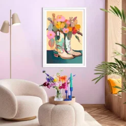 Reinders Wandbild 50 x 70 cm Flower Boots