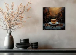 EUROART Bilder Ohne Rahmen|Wandbild 30 x 30 cm en Coffee