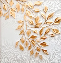 EUROART Wandbild 30 x 30 cm en Leaves VI