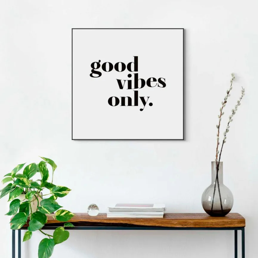 Reinders Bilder Mit Rahmen|Bilder Nach Themen|Wandbild 50 x 50 cm Good Vibes