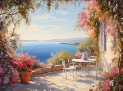 EUROART Wandbild 100 x 135 cm Greek Ambience VII