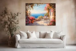 EUROART Wandbild 100 x 135 cm Greek Ambience VII
