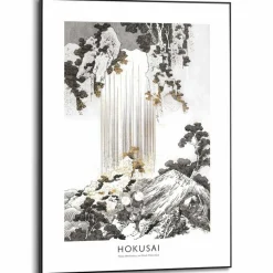 Wandbild 50 x 70 cm Hokusai Art Bilder Mit Rahmen