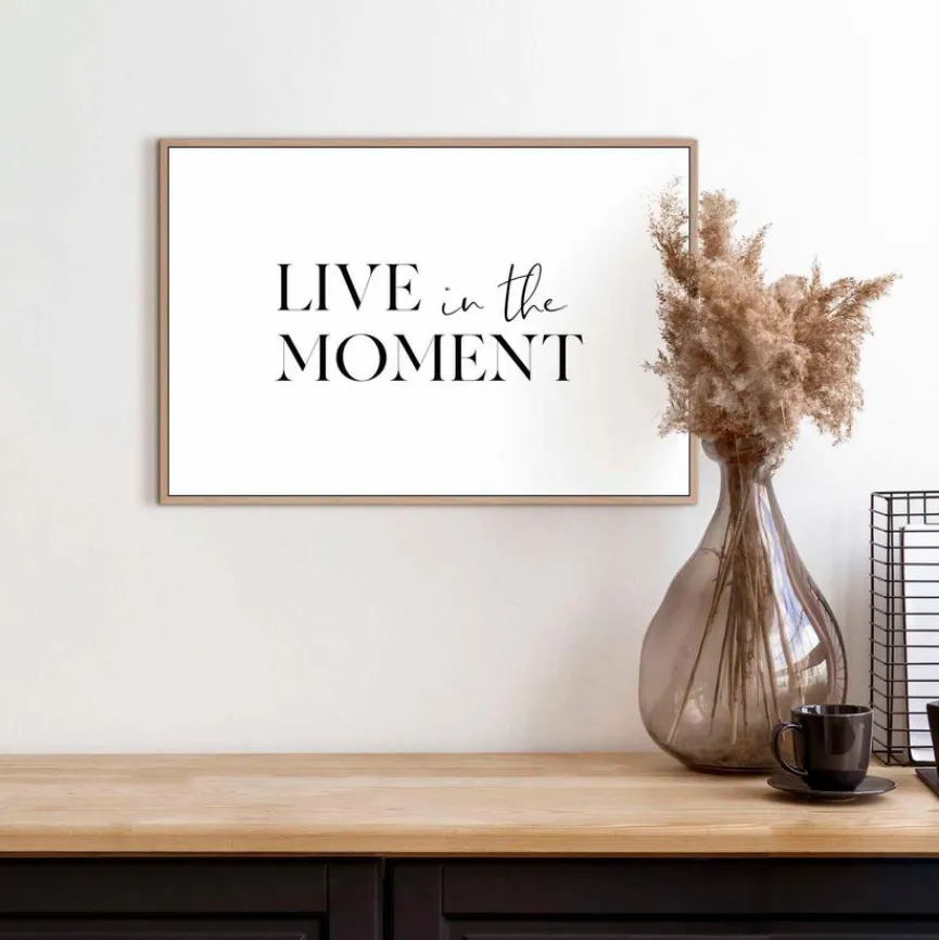 Reinders Wandbild 30 x 20 cm Live in the Moment