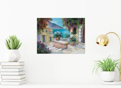 EUROART Wandbild 30 x 40 cm Mediterranean View I