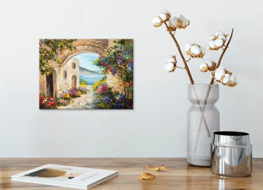 New Wandbild 30 x 40 cm Mediterranean View II Bilder Ohne Rahmen