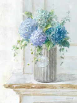 EUROART Bilder Ohne Rahmen|Wandbild 30 x 40 cm Morning Hydrangeas I