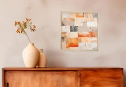 EUROART Bilder Mit Rahmen|Wandbild 30 x 30 cm Natural Harmony I