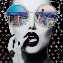 KARE DESIGN Bilder Mit Rahmen|Bilder Nach Themen|Wandbild 120 x 120 cm New York View 56219