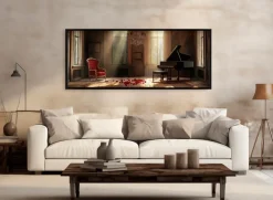 EUROART Wandbild 50 x 120 cm Red Chair