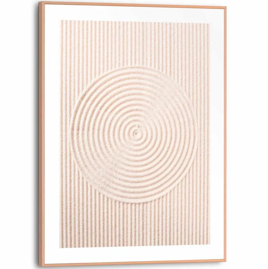 Wandbild 30 x 40 cm Sandy Circles Bilder Mit Rahmen