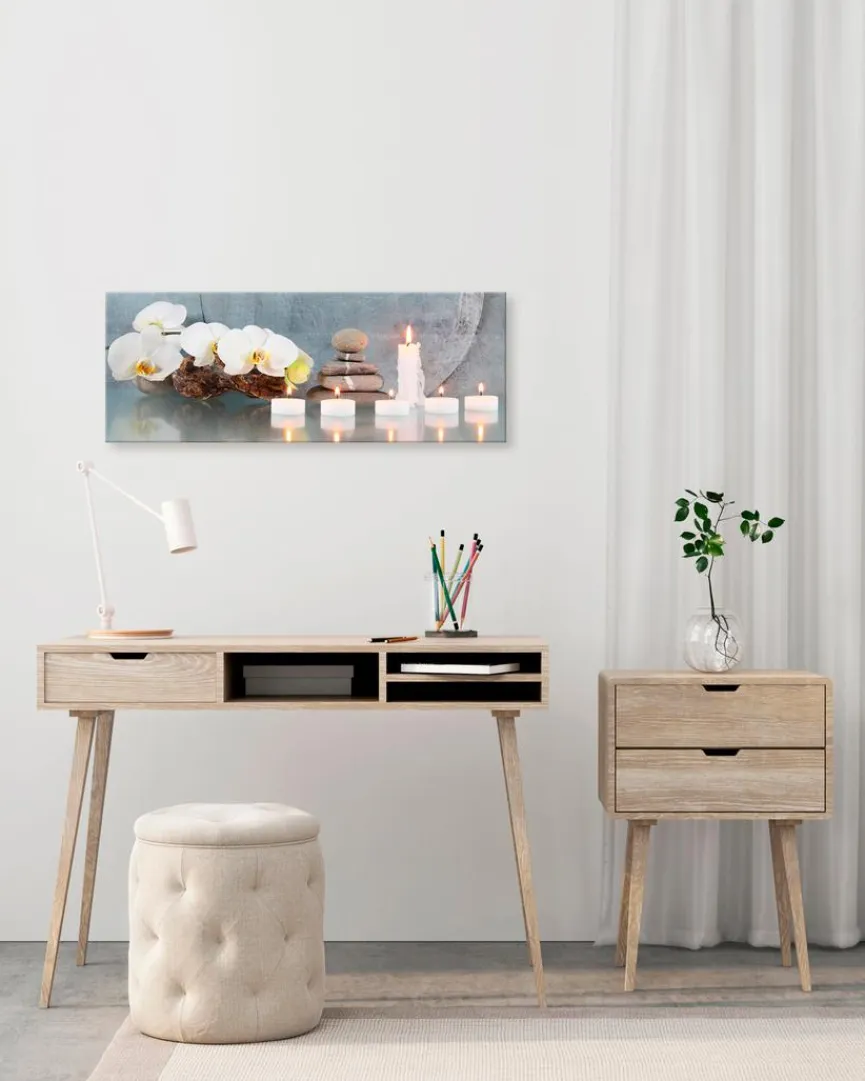 EUROART Wandbild 30 x 80 cm Soft zen VIII