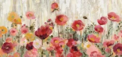 EUROART Wandbild 55 x 115 cm Sprinkled Flowers I