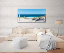 EUROART Wandbild 55 x 115 cm Timeout at the beach