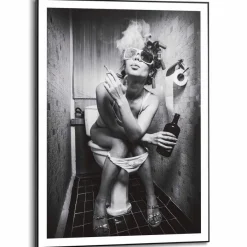 Reinders Bilder Mit Rahmen|Wandbild 50 x 70 cm Toilet Pic