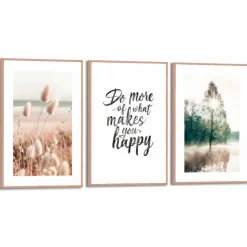 Reinders Wandbild Nature Green 3tlg.