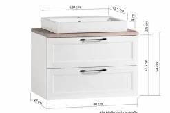 Held-Möbel Waschbeckenunterschränke|Waschtischkombination Brixen