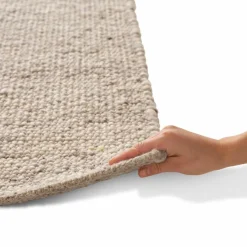 Best Webteppich Laax Uni 70 x 140 cm Natur(Look) Teppiche