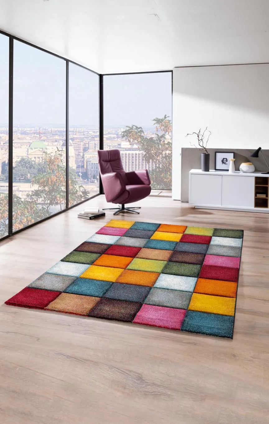 Moderne Teppiche|Webteppich Karo Art 80 x 150 cm