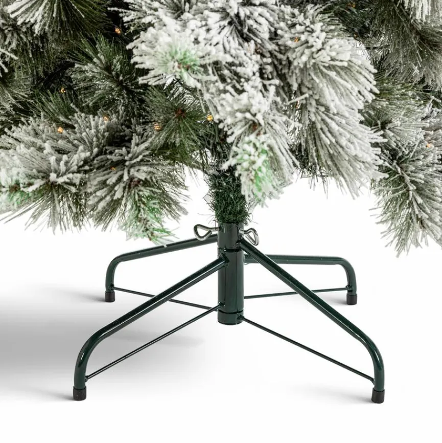 Sale Weihnachtsbaum mit LED Schnee 150 cm Für Den Weihnachtsbaum