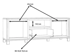 FORTE Wohnwand Farida