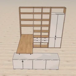 Outlet Wohnwand Kira-System Wohnwände & Tv-Lowboards